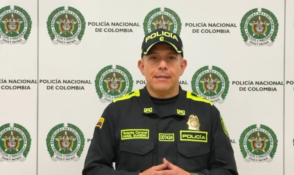 El teniente coronel Manuel Ricardo Saavedra Mojica, jefe de la Seccional de Protección y Servicios Especiales habló sobre el caso.