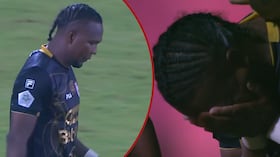 Hugo Rodallega falló un penal en la definición contra Junior de Barranquilla.