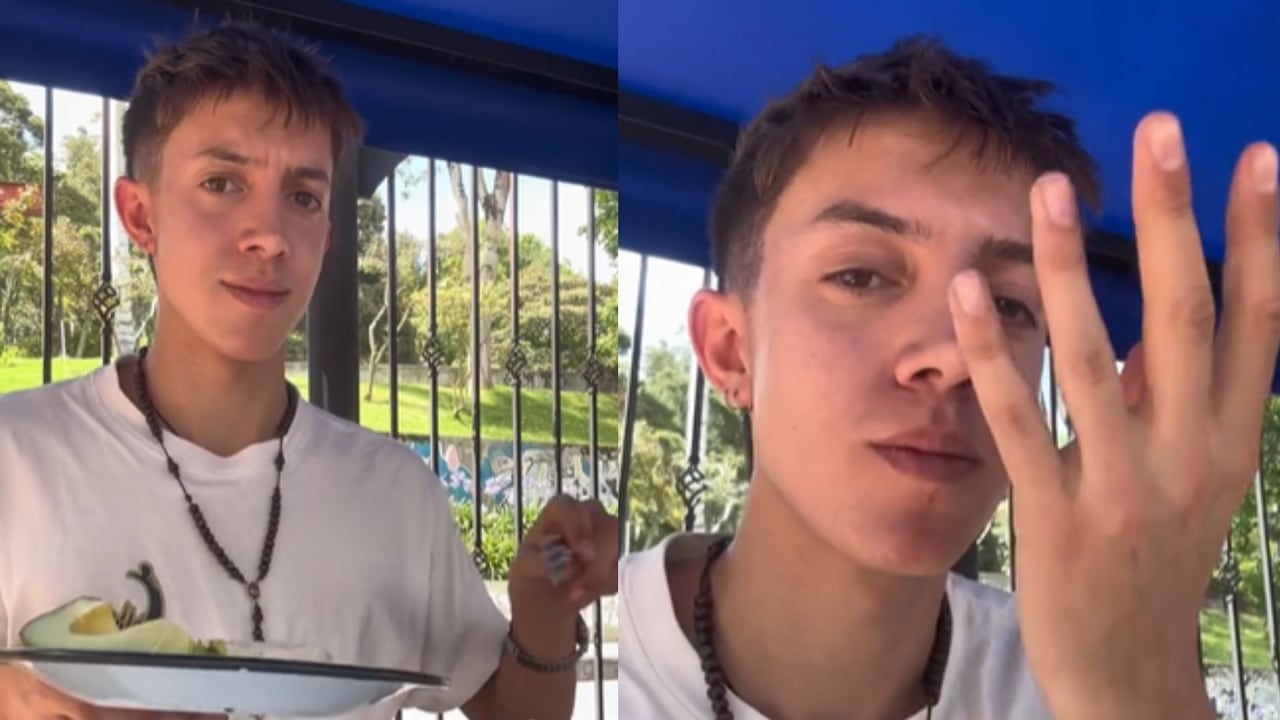 Viajero español se animó a probar el ajiaco en Bogotá.