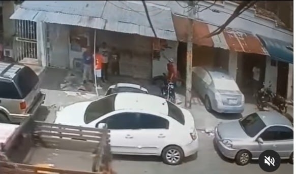 Así fueron las escenas del presunto robo.