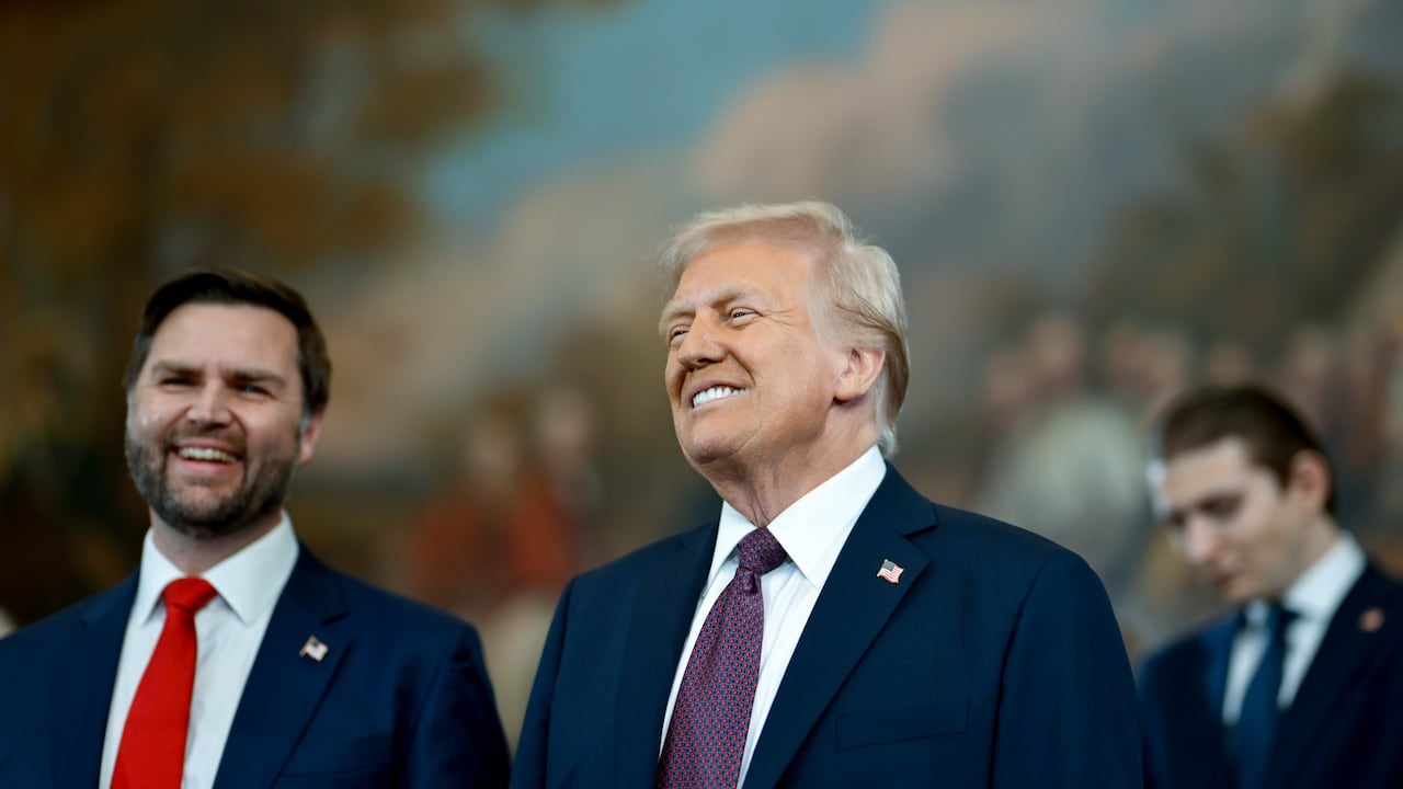 JD Vance y Donald Trump.