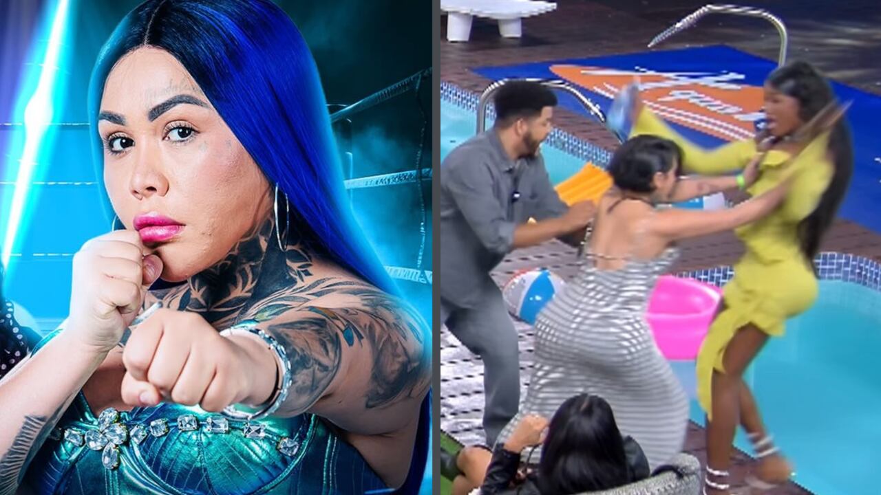Yina Calderón empujó a la piscina a participante de 'La mansión de Luinny'