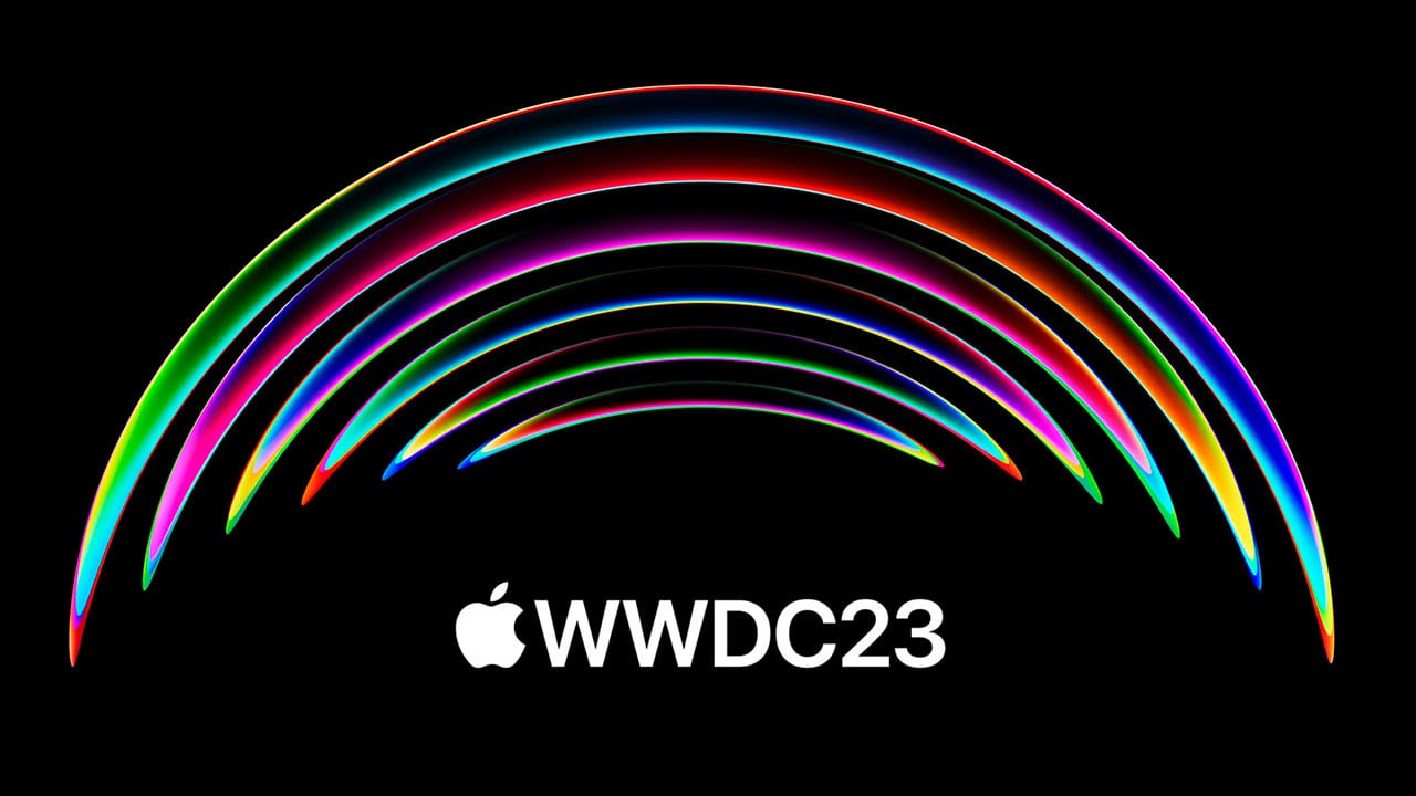 Logo del evento anual de desarrolladores WWDC 2023.