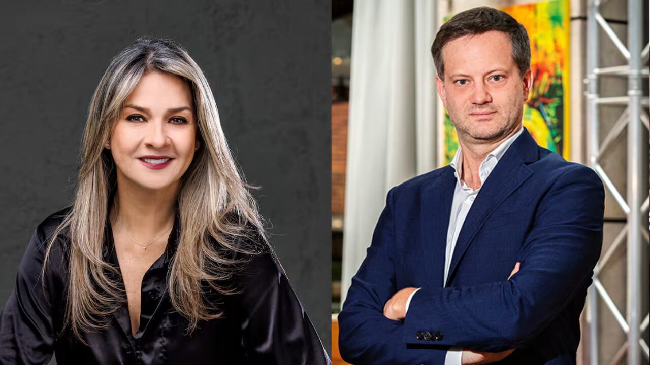 Vicky Dávila, precandidata presidencial, y Axel Kaiser, abogado, escritor y columnista.