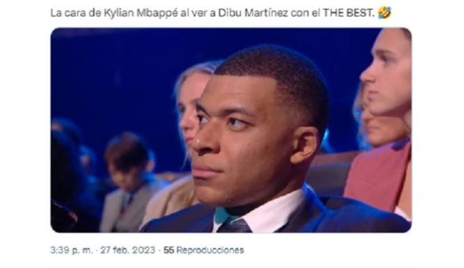 A Mbappé no le gusto mucho el premio del 'Dibu'