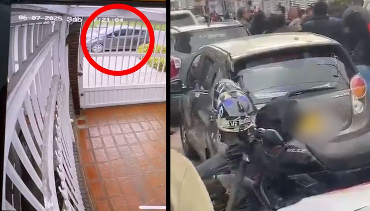 En el lugar donde fue blanco del ataque sicarial el precandidato presidencial Miguel Uribe Turbay apareció un vehículo similar al que transportó al sicario que lo atacó el pasado sábado 7 de junio.