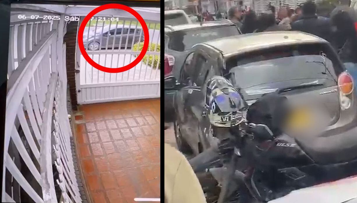 En el lugar donde fue blanco del ataque sicarial el precandidato presidencial Miguel Uribe Turbay apareció un vehículo similar al que transportó al sicario que lo atacó el pasado sábado 7 de junio.