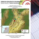 El sismo de magnitud 5,1 registrado en Los Santos, Santander, fue percibido en varias regiones de Colombia debido a su profundidad de 146 kilómetros.