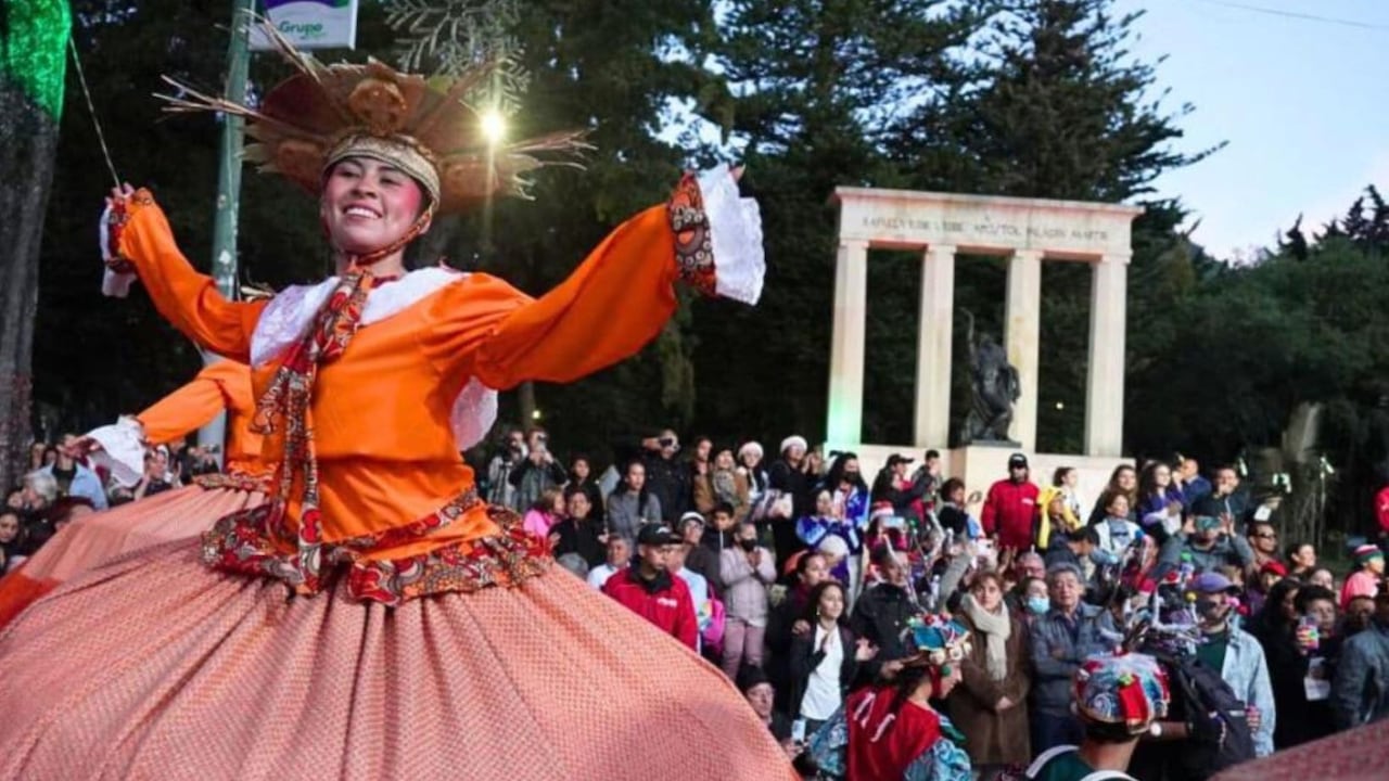 El Parque Nacional de Bogotá fue renovado y decorado para celebrar Navidad