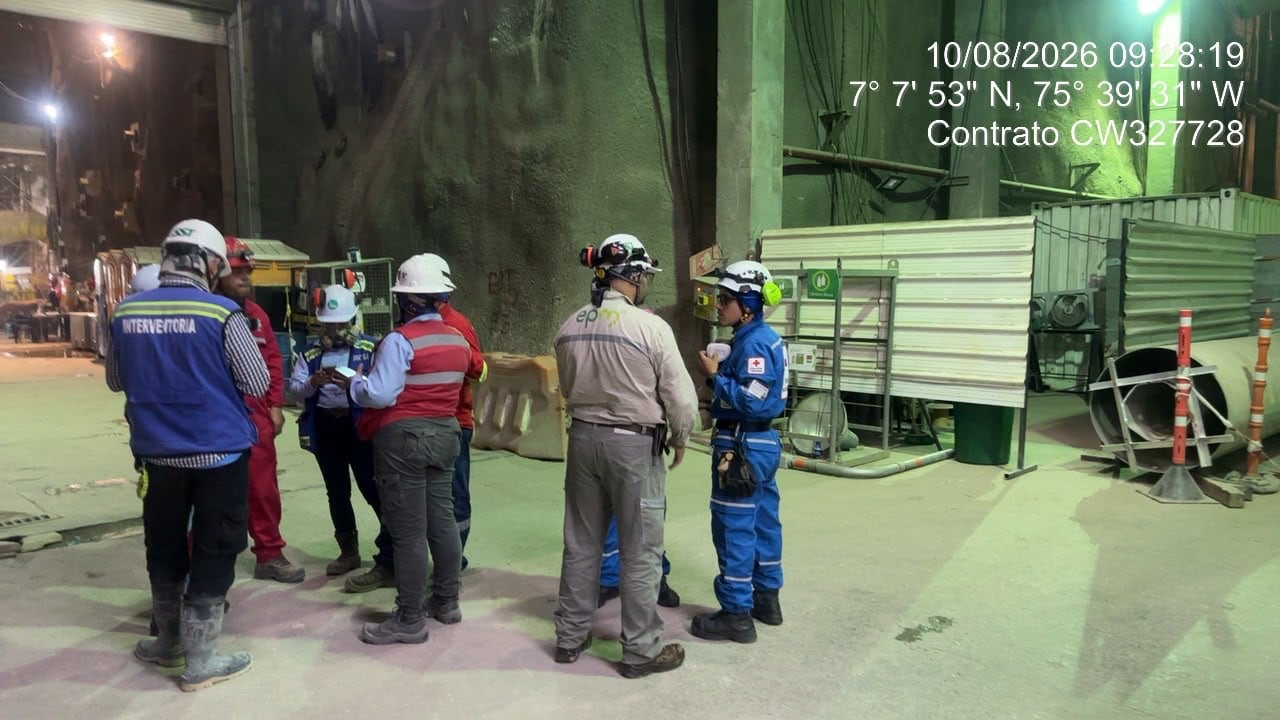 Registros fotográficos de la inspección que se hizo a Hidroituango este 10 de agosto de 2026
