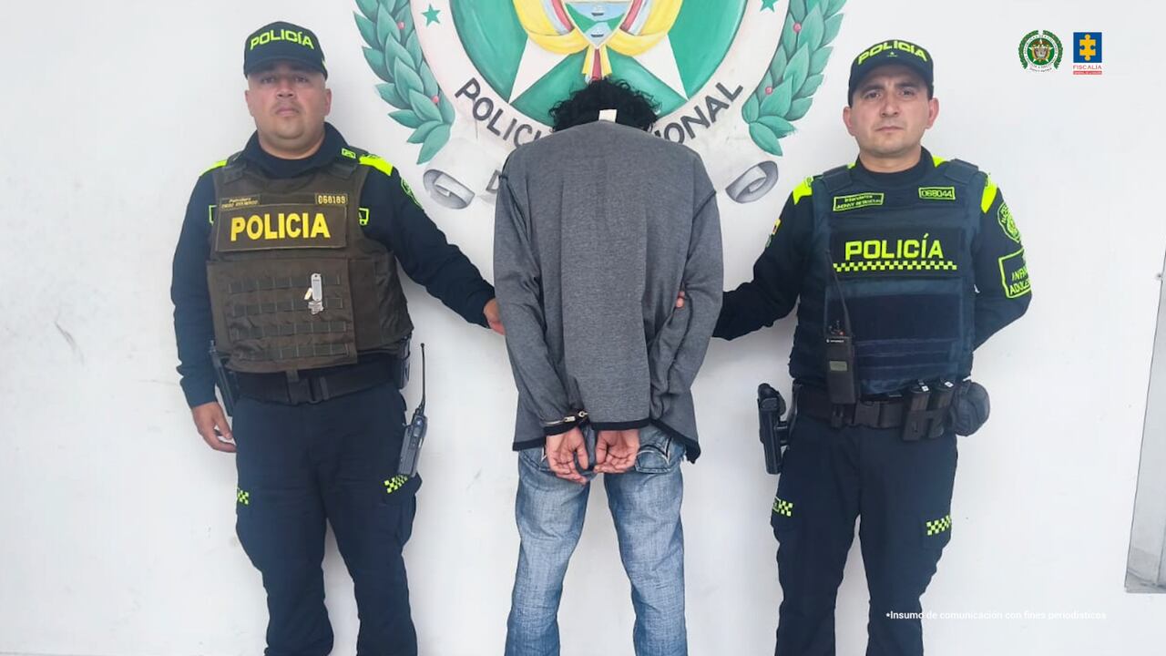 Cristian Alexis González Gallego, alias Lámpara, detenido por el asesinato a golpes de su hijastro, un niño de 4 años, en Medellín.