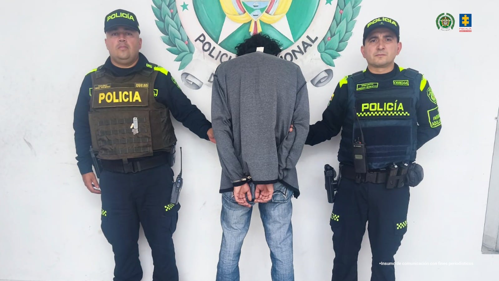 Cristian Alexis González Gallego, alias Lámpara, detenido por el asesinato a golpes de su hijastro, un niño de 4 años, en Medellín.