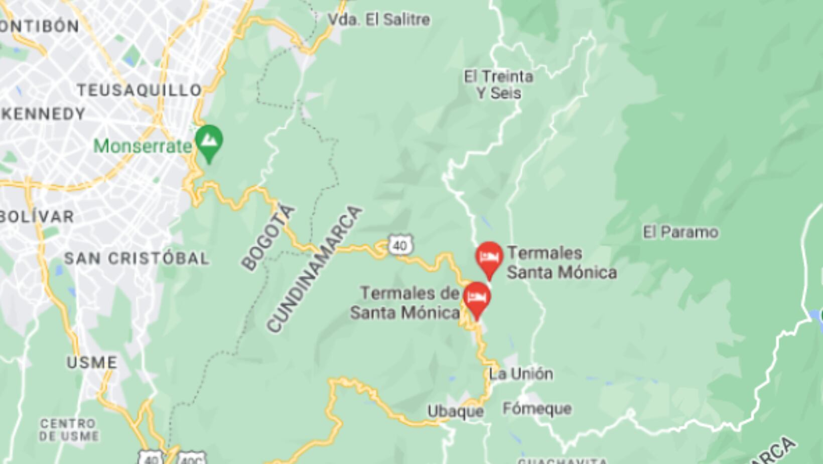 Termales en Choachí, muy cerca de Bogotá