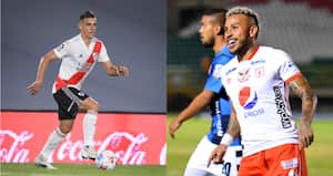 Rafael Santos Borré y Duván Vergara.