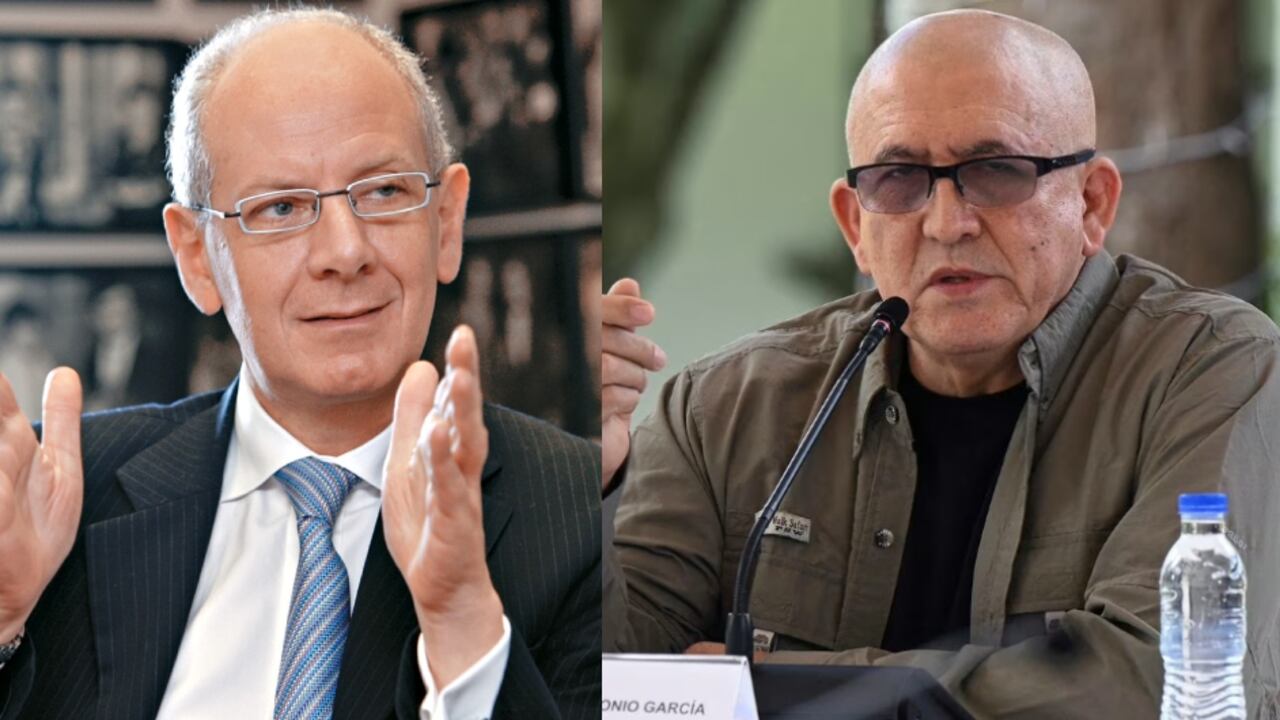 De izquierda a derecha: el periodista Felipe Zuleta y el criminal Antonio García.