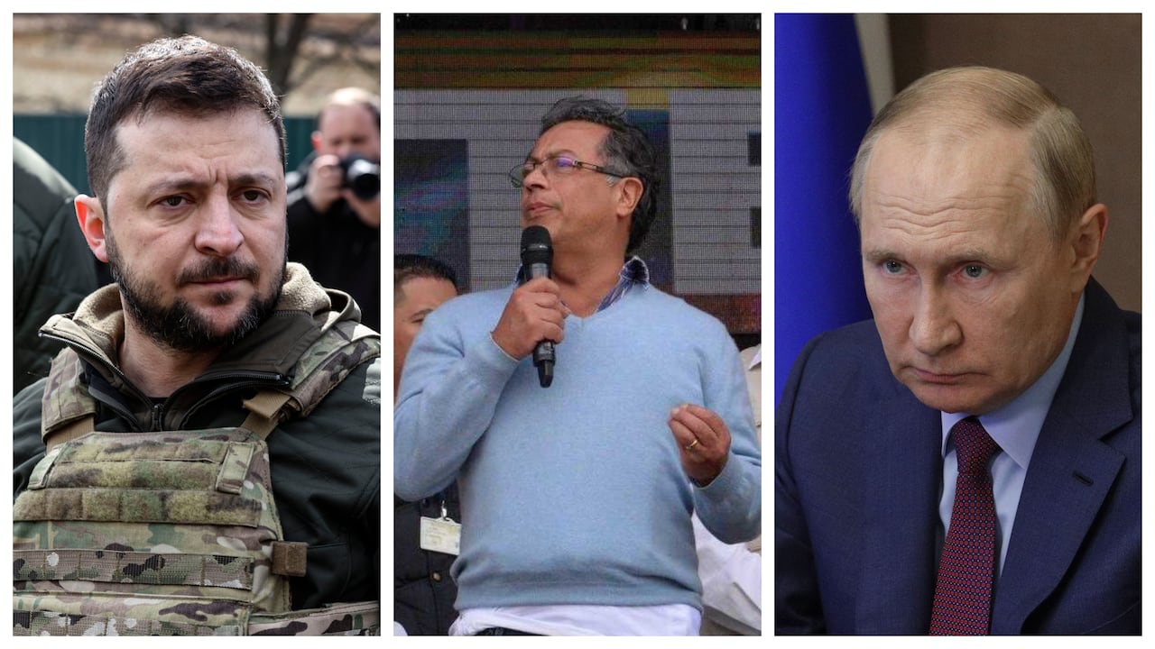 Gustavo Petro, Volodímir Zelenski, Vladimir Putin