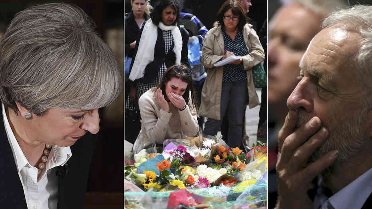 Entre Theresa May y Jeremy Corbyn estará el nuevo primer ministro de Reino Unido. Los británicos pasan por un duro momento a causa del terrorismo.