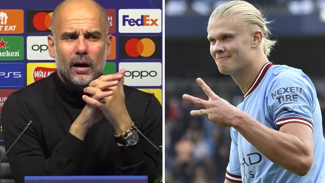 Guardiola niega que Haaland pueda irse por una cláusula en el contrato