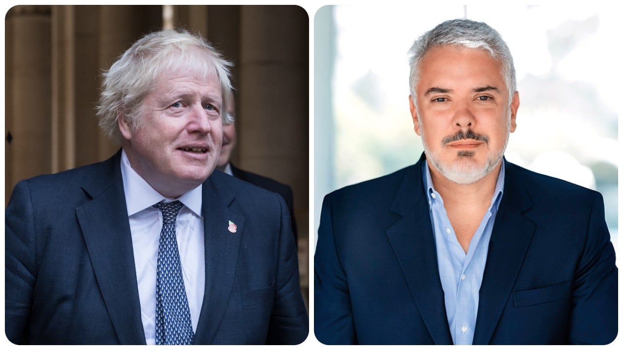 El exprimer ministro británico Boris Johnson está en Colombia y se reunirá con el expresidente Iván Duque.