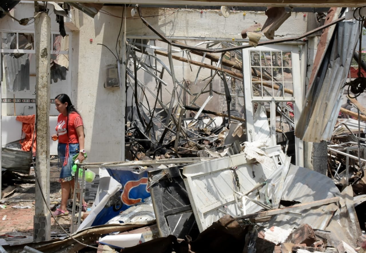 Atentado terrorista en Timba Cauca
