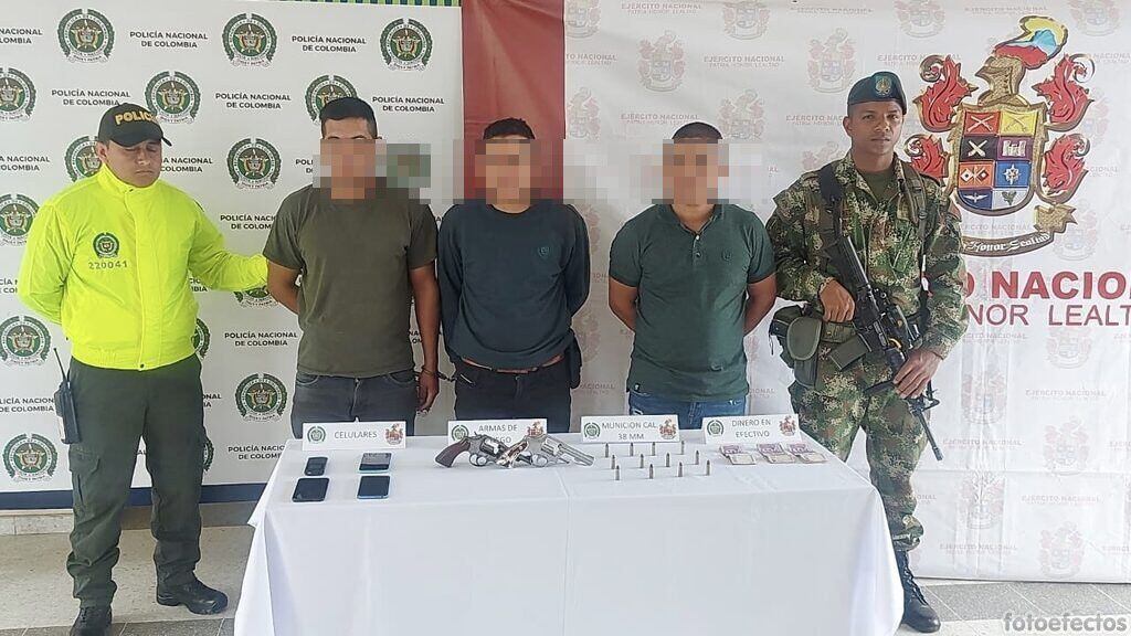 Uno de los capturados es alias Feo, el cabecilla de la comisión.