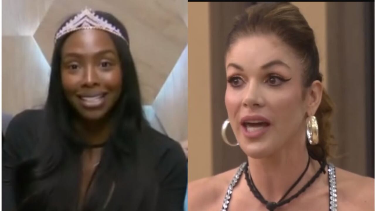 Karen Sevillano y Nataly Umaña en La casa de los famosos