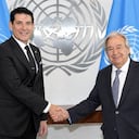 Mauricio Gaona y António Guterres.