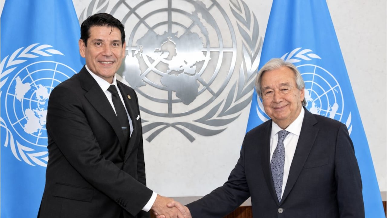 Mauricio Gaona y António Guterres.