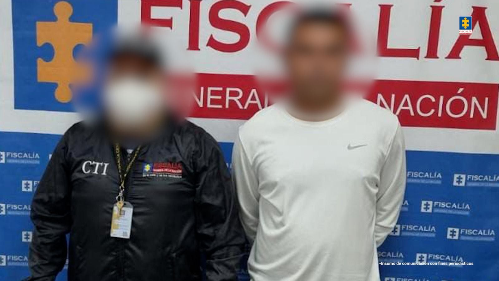 El procesado fue capturado en el barrio Suba Rincón de Bogotá por integrantes del Cuerpo Técnico de Investigación (CTI).