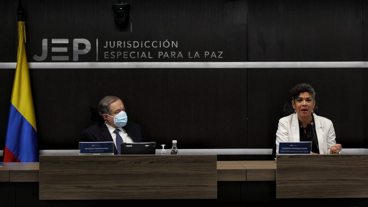 Audiencia JEP falsos positivos caso 03 Eduardo Cifuentes, Oscar Parra