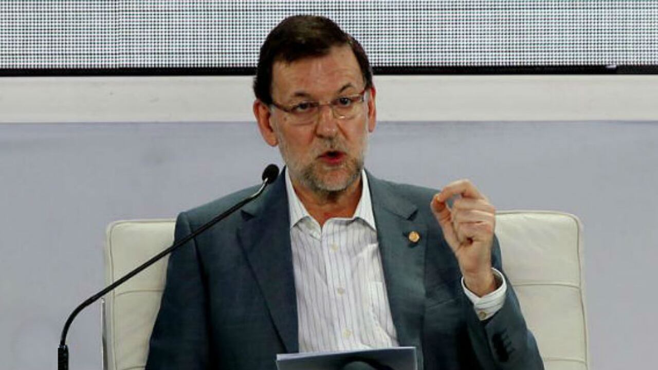 El presidente del español, Mariano Rajoy, participa en un conversatorio sobre economía en el Encuentro Empresarial durante la VII cumbre Alianza del Pacífico.