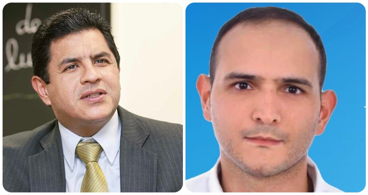 El alcalde Jorge Iván Ospina y Jaime Arizabaleta.