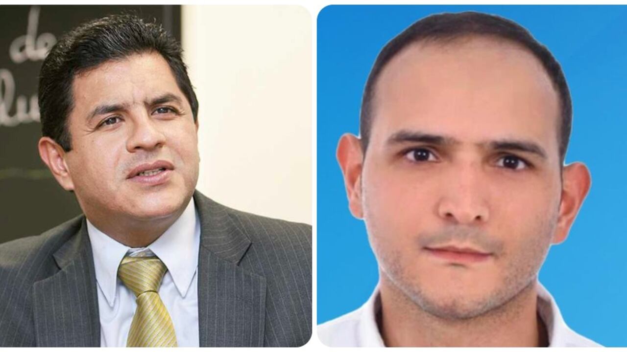 El alcalde Jorge Iván Ospina y Jaime Arizabaleta