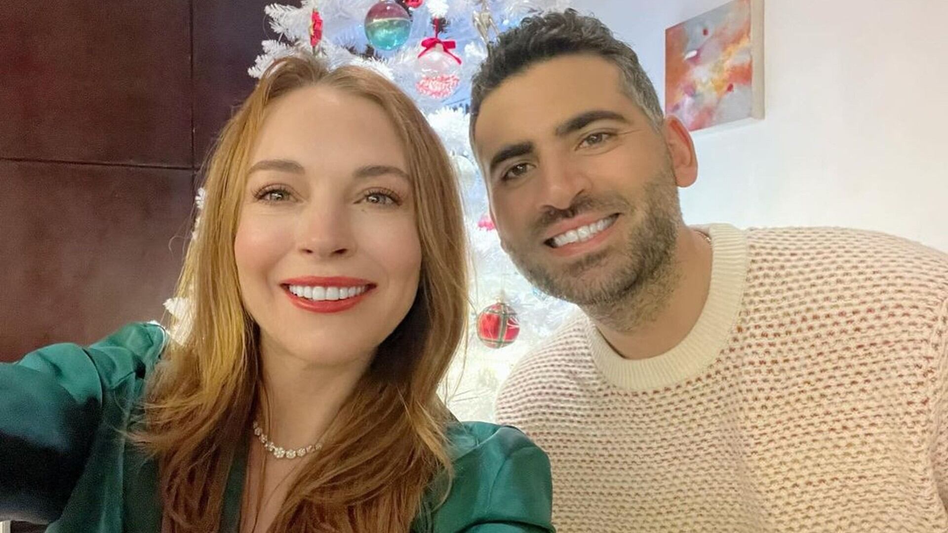 Lindsay Lohan y su esposo Bader Shammas.