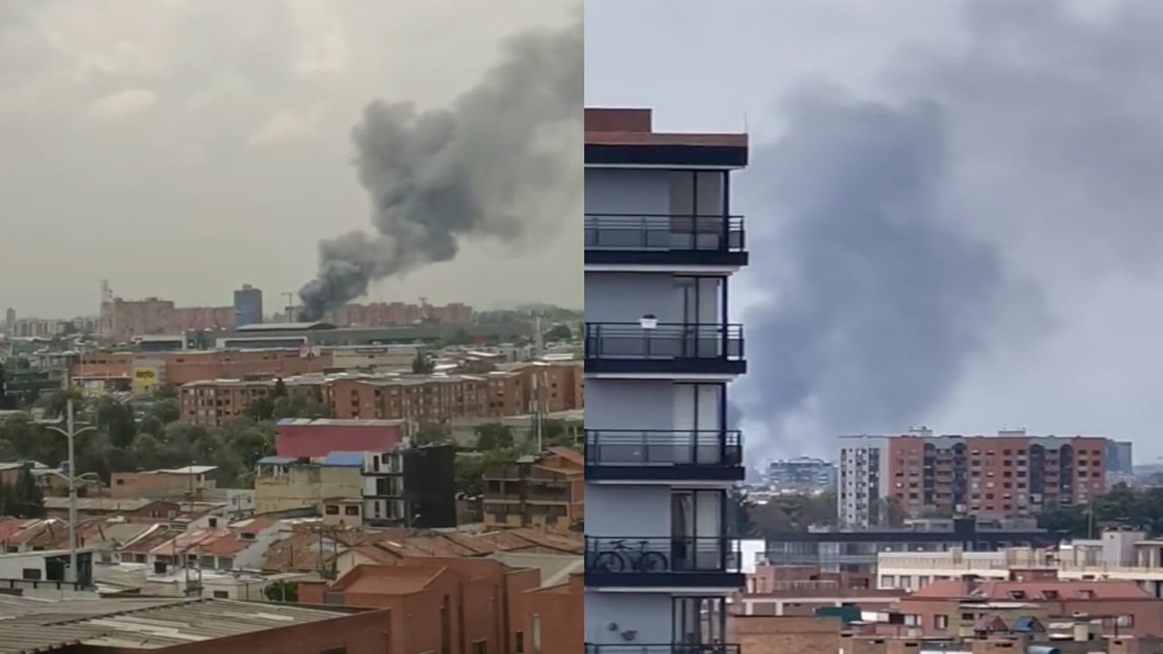 Algunos internautas compartieron videos de la conflagración.