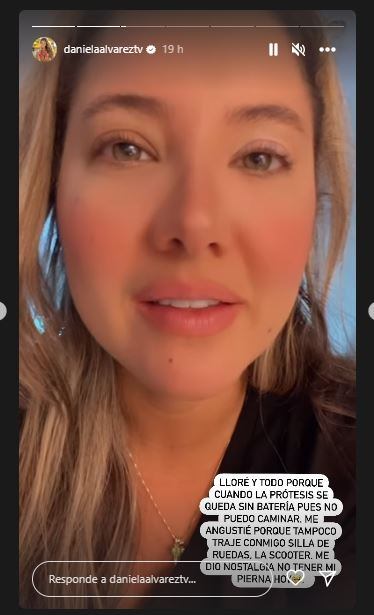 Daniella Álvarez lloró ante esta angustiante situación