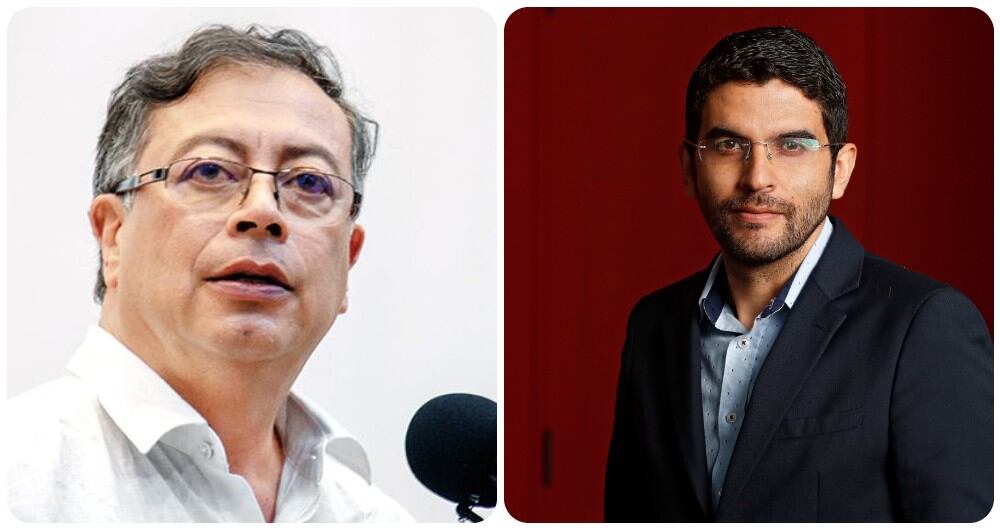 Gustavo Petro y Hernán Cadavid.