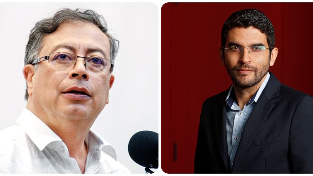 Gustavo Petro y Hernán Cadavid.