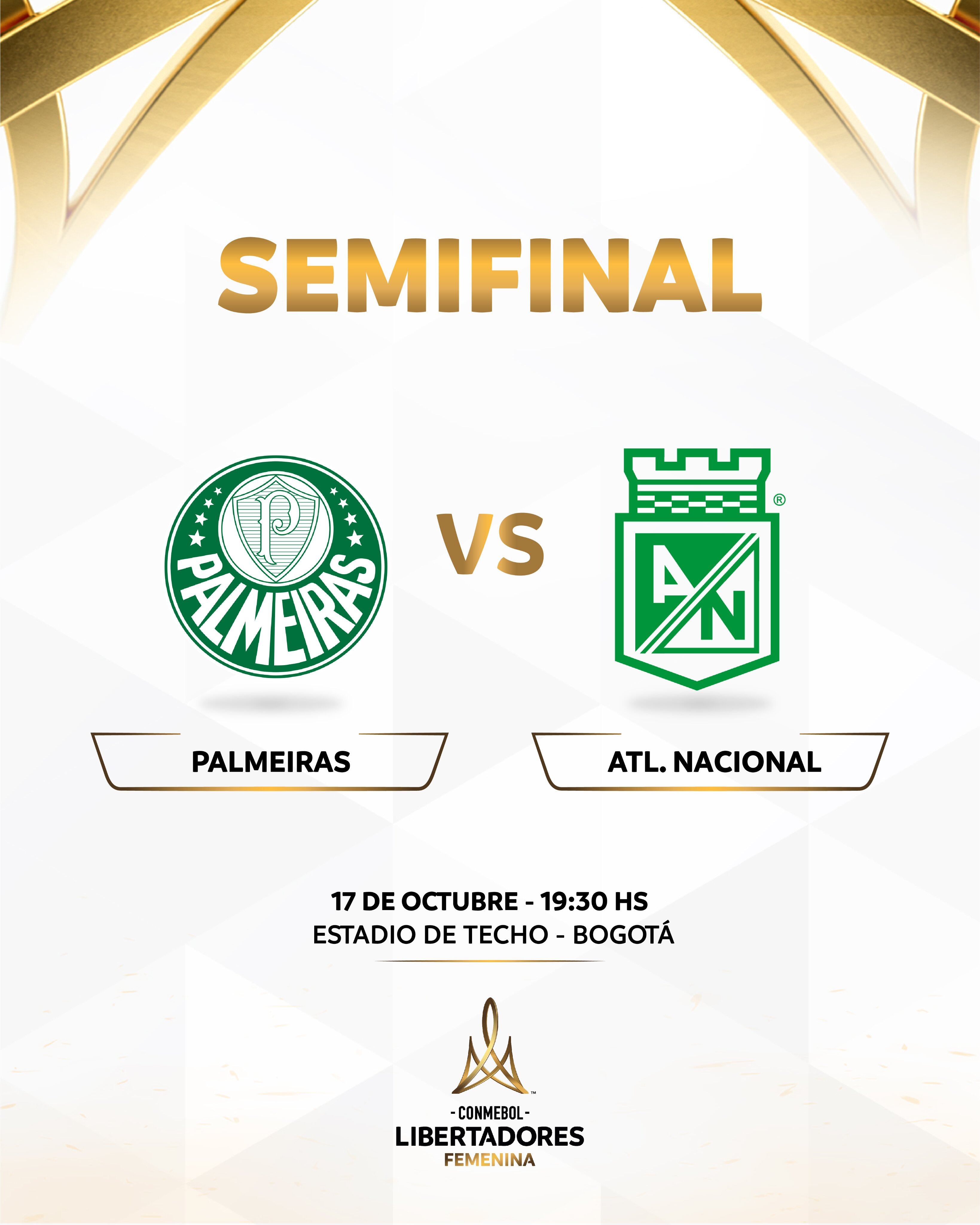 Nacional conoce fecha y hora de su semifinal ante Palmeiras en Libertadores Femenina