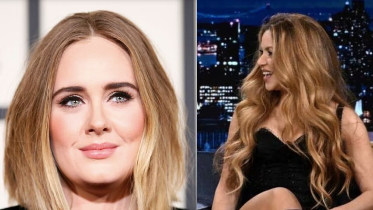 De izquierda a derecha: Adele y Shakira.