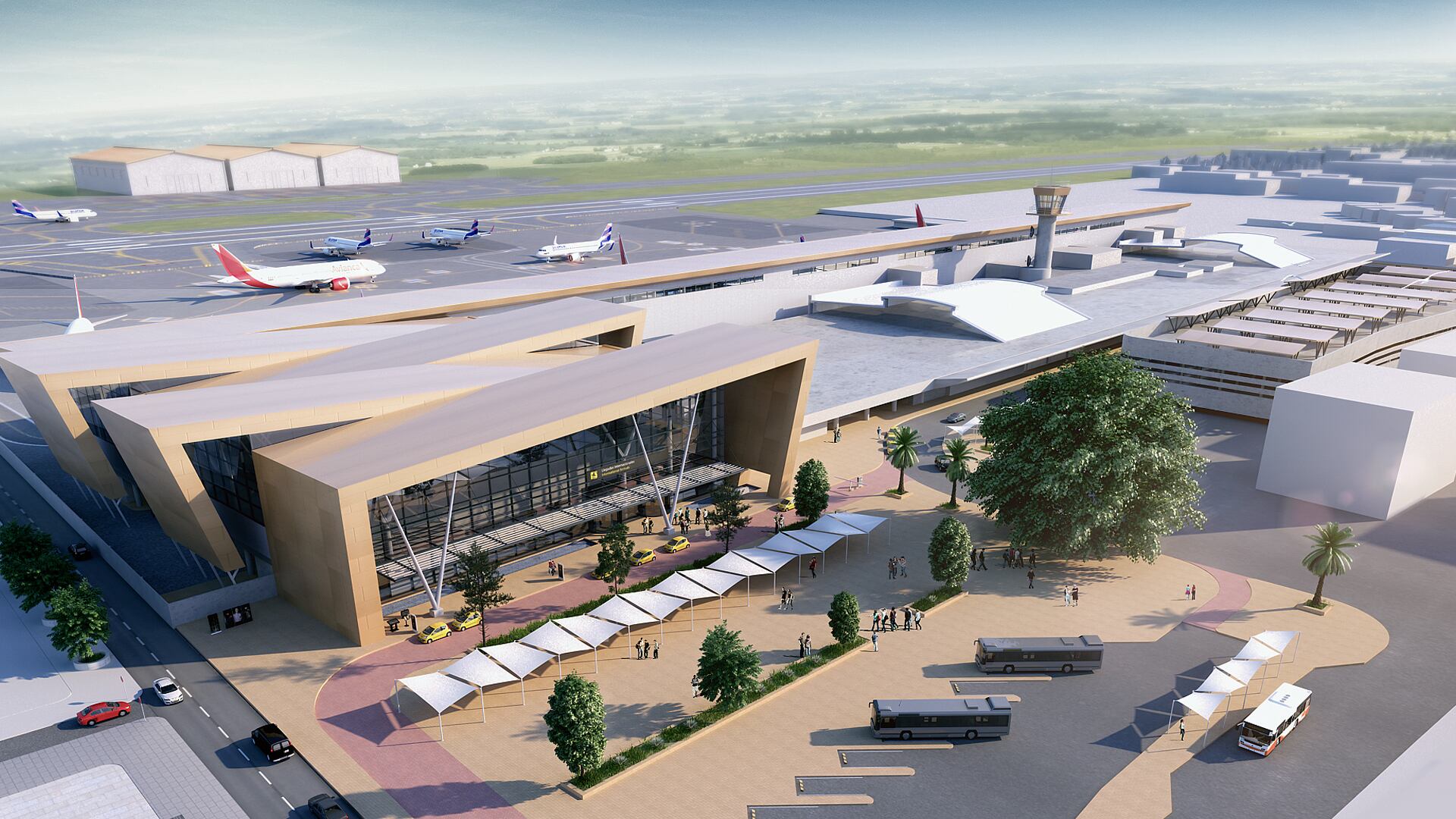 Debido a la compleja geografía colombiana, se requiere mejorar la movilidad aérea entre los centros de producción.