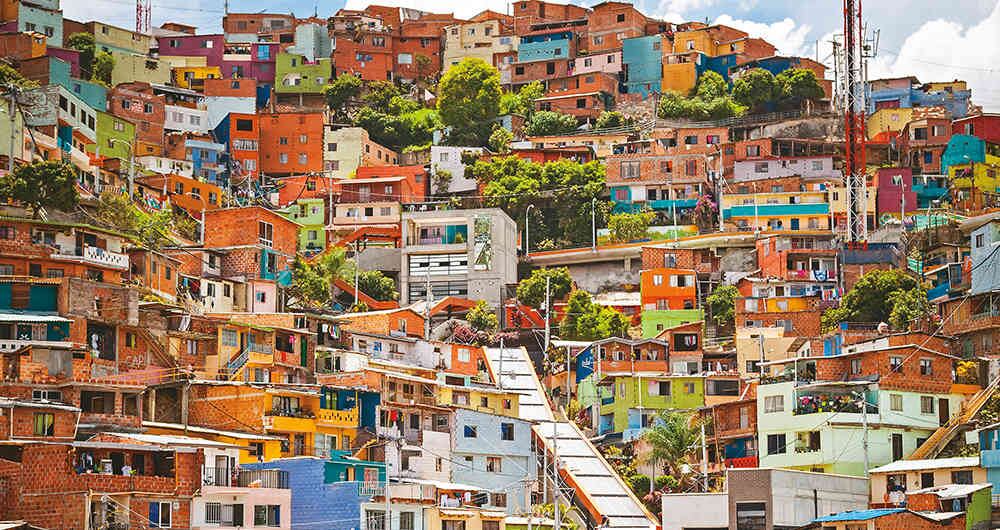 San Javier, comuna número 13 de Medellín, ubicada en el occidente de la ciudad.