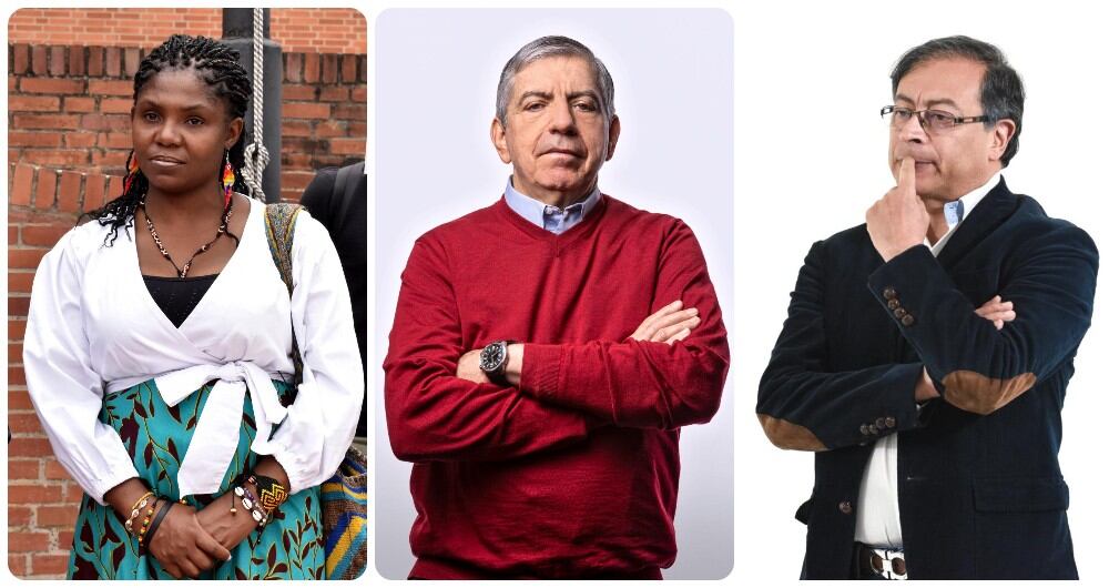 Francia Márquez, César Gaviria y Gustavo Petro