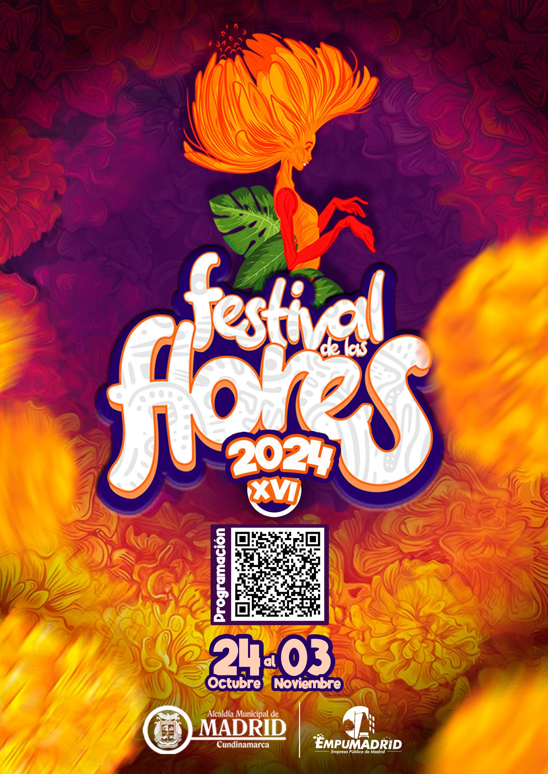 El festival de la flores de Madrid irá hasta el 3 de noviembre.