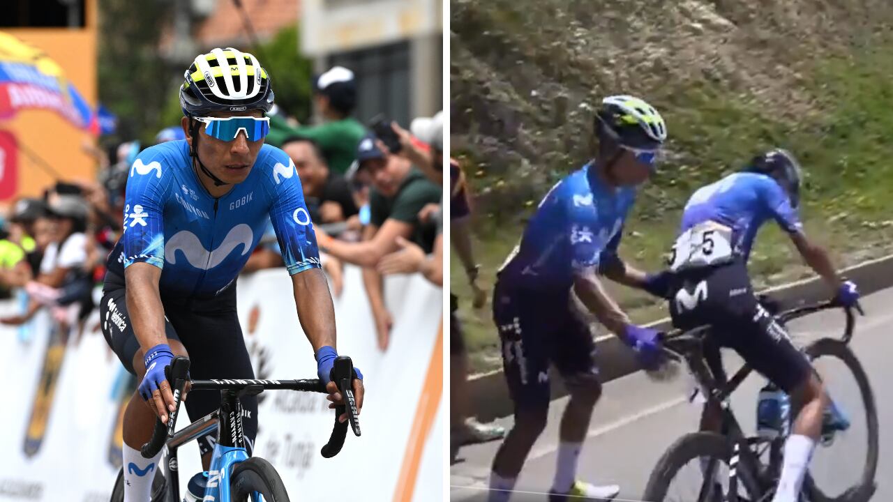Nairo Quintana auxilió a Iván Ramiro Sosa en plena etapa del Tour Colombia 2024