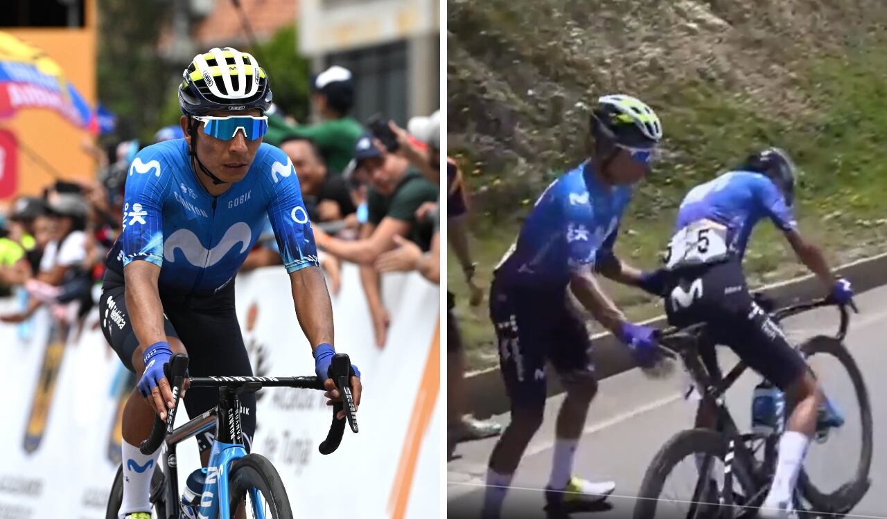 Nairo Quintana auxilió a Iván Ramiro Sosa en plena etapa del Tour Colombia 2024