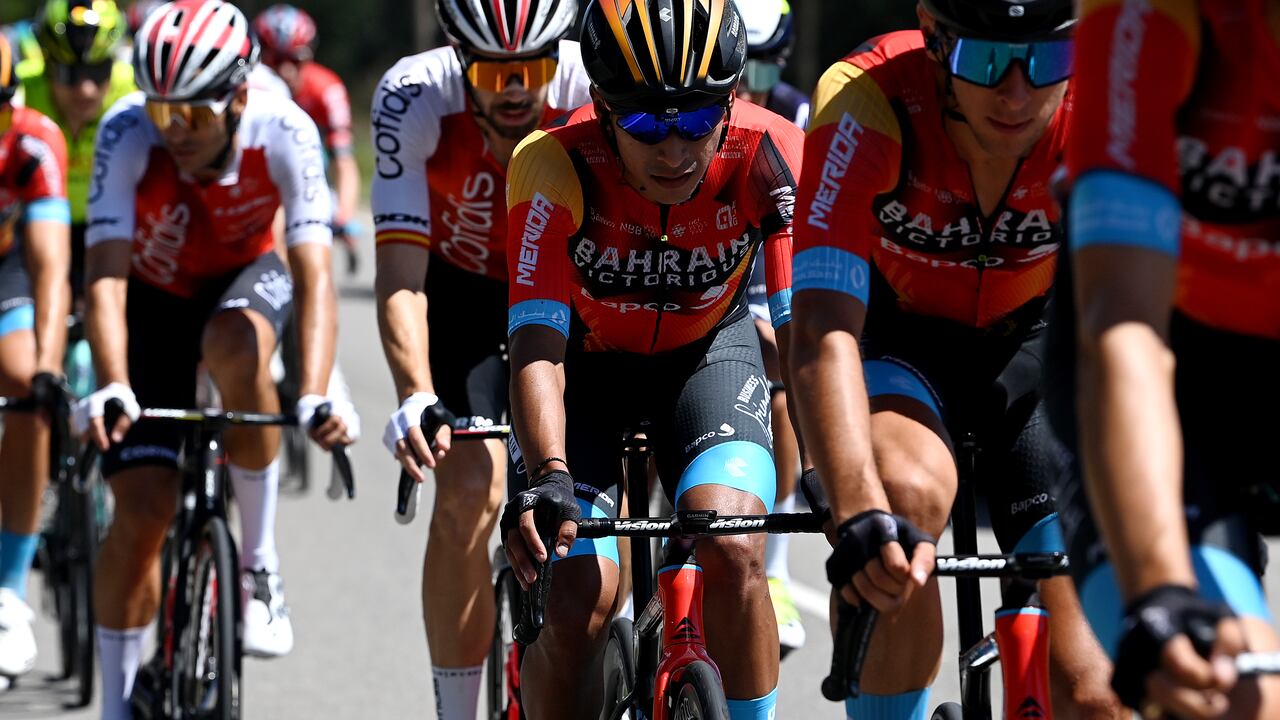 ARINSAL, ESPAÑA - 28 DE AGOSTO: Santiago Buitrago Sánchez de Colombia y el equipo Bahrein - Victorious compite durante la 78.ª Vuelta a España 2023, Etapa 3, una etapa de 158,5 km desde Súria a Arinsal 1911m/ #UCIWT / el 28 de agosto de 2023 en Arinsal, Andorra . (Foto de Tim de Waele/Getty Images)
