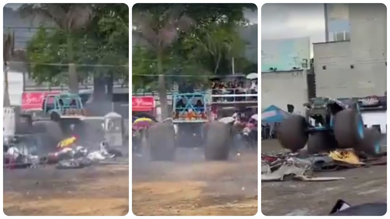 Accidente en evento de Monster Truck en Popayán.