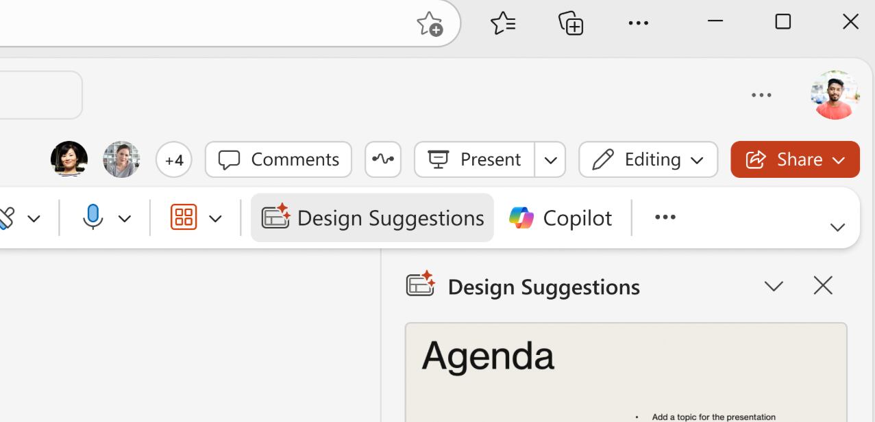 Una nueva herramienta en PowerPoint sugiere diseños visuales basados en inteligencia artificial.