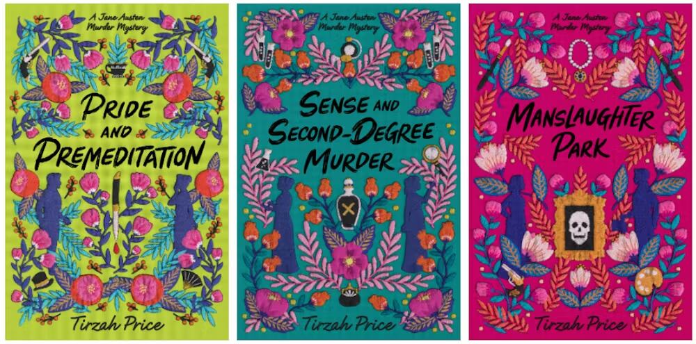 Las tres versiones de Tirzah Price dedicadas a las novelas de Jane Austen. Tirzah Price